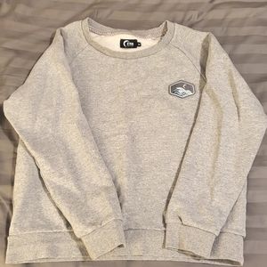 Gray Mountain Patch Crewneck